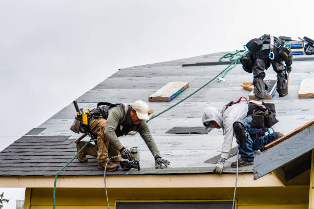 Professional Gutter Installation technician working in Ringwood, IL